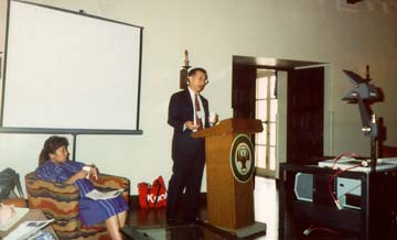 President Suzuki welcoming participants