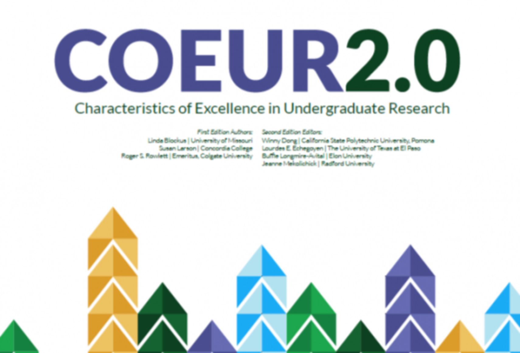 Cover to the Characteristics of Excellence in Undergraduate Research 2.0