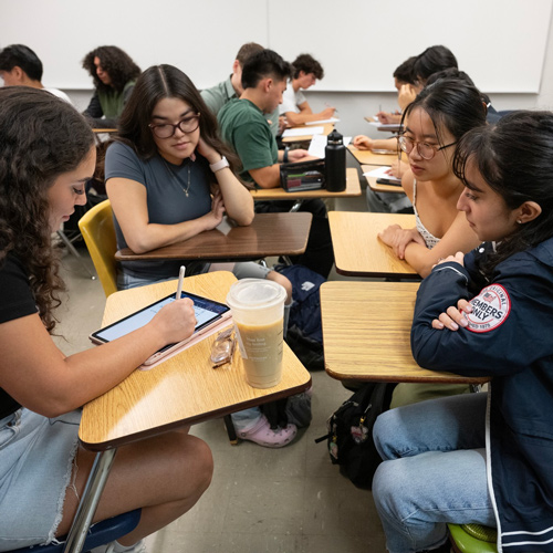 CPP students working together in class