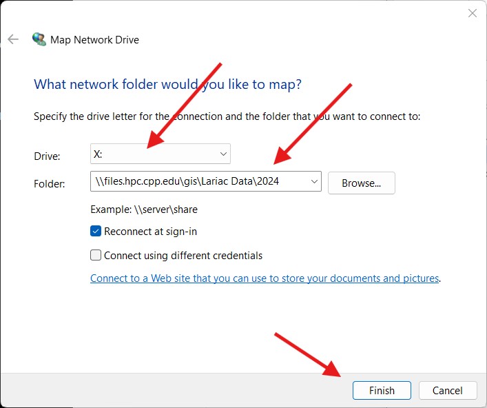 Esri sign in page with "Your ArcGIS organization's URL" option circled in red