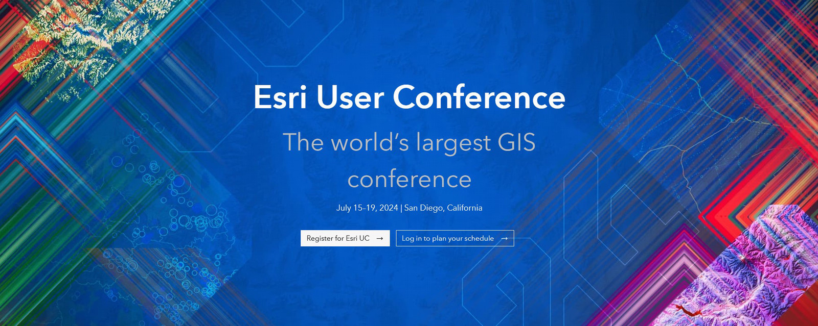 Esri User Conference Home Page Capture