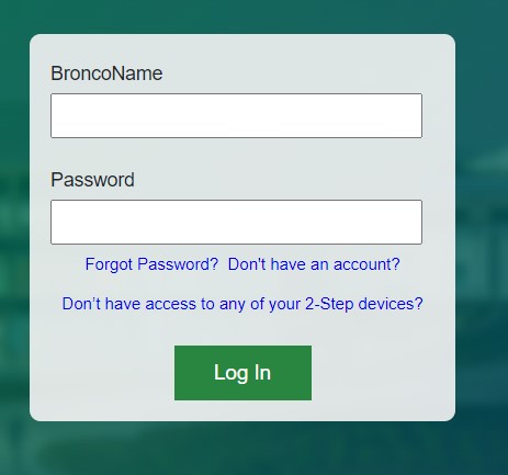 Cal Poly Pomona users' login page