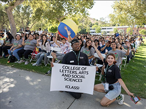 CLASS students in a quad