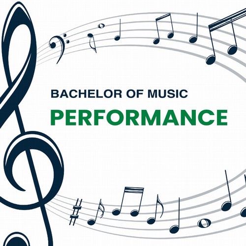 Bachelor of Music Performance with Music Notes