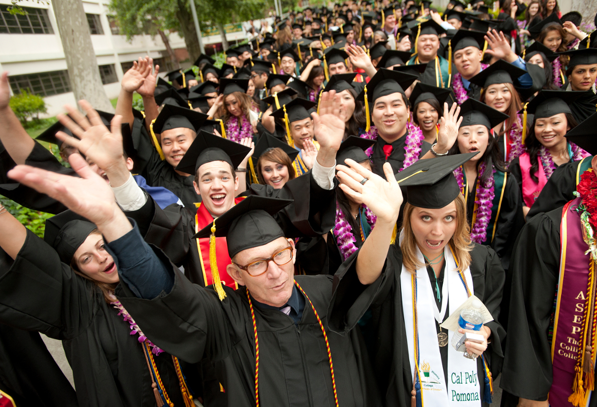 Mark Peel got to participate in the class of 2010 commencement ceremony.