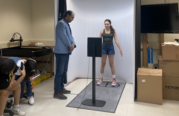 Campers using the body scanner
