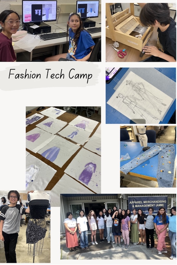 Activities for campers at Fashion Tech camp