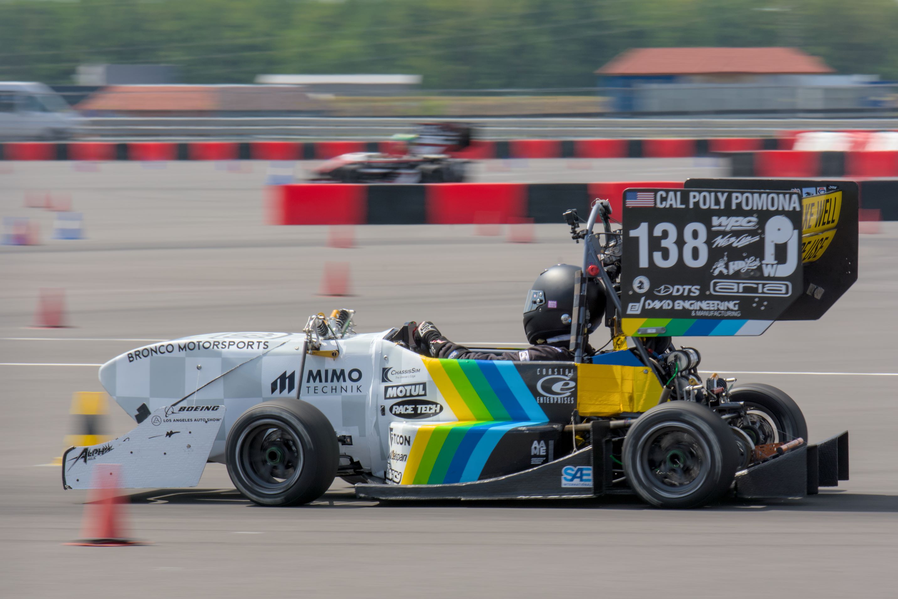 The formula race car from Cal Poly Pomona's FSAE team.