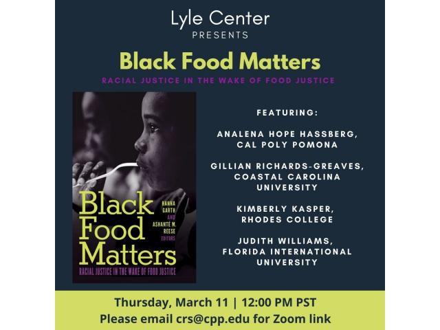 Black Food Matters poster.