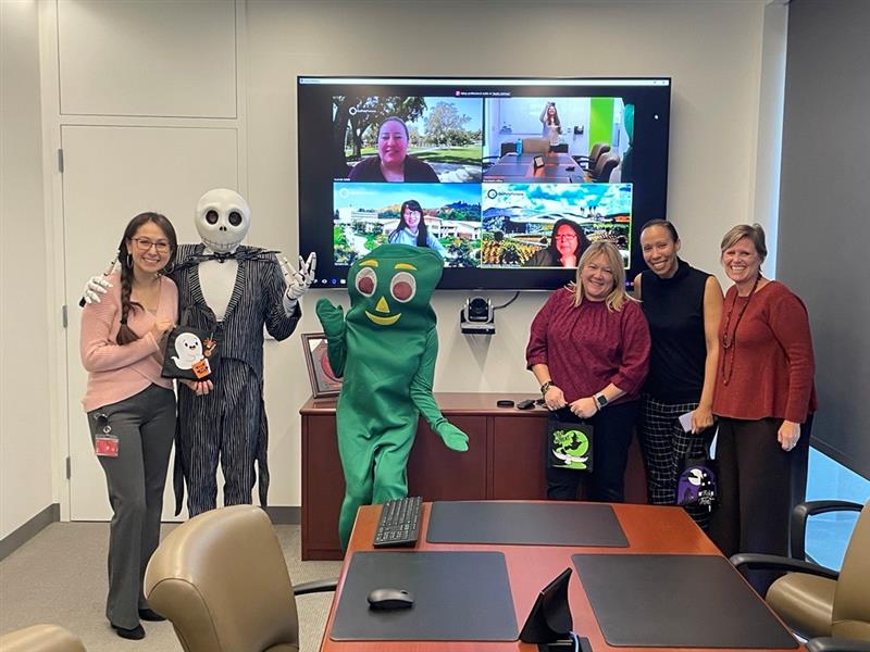 Boo gram with President's Office Admin Staff