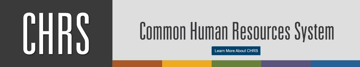 Common Human Resource System (CHRS) Banner