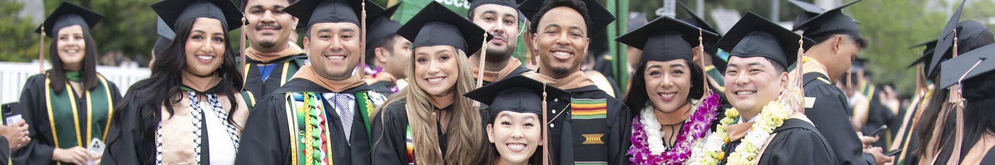 Graduate students at graduation