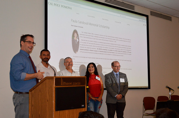 Christopher Anzalone gives a speech from podium