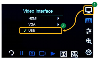 usb mode for hovercam 