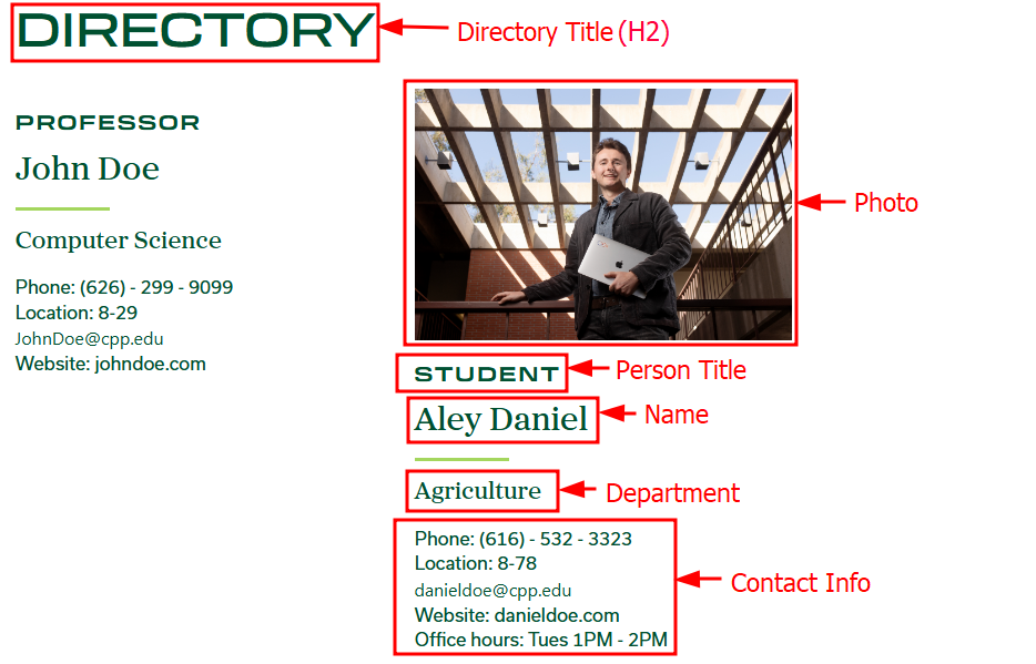 Directory Demo View