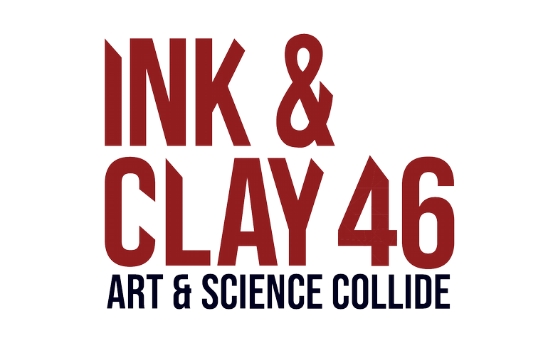 ink and clay 46 art and science collide logotype