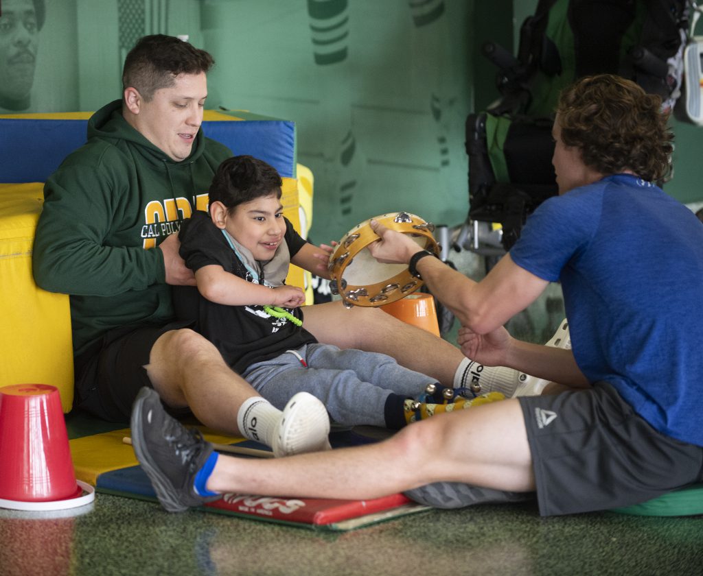 A child receives services at the CPP Motor Development Clinic.