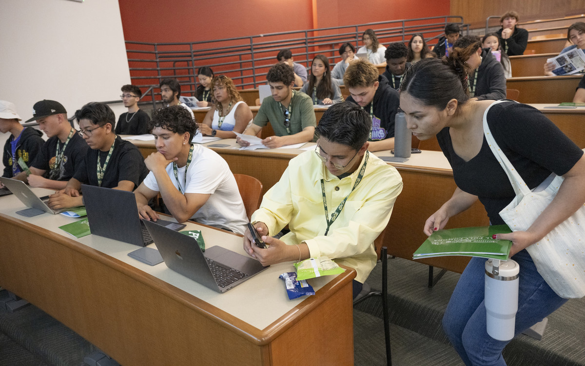 Students meet with advisors