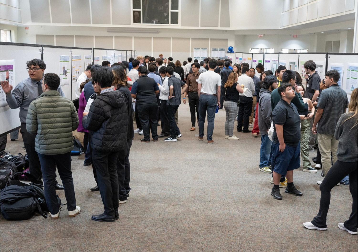Picture of Ursa Major during the PolyX Showcase, where students are given the opportunity to present their research projects and connect with CPP professionals.