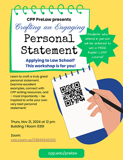 Personal Statement Event Flyer