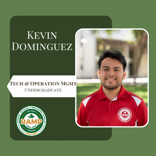 Kevin Dominguez, Tech & Operation Management; Undergraduate 