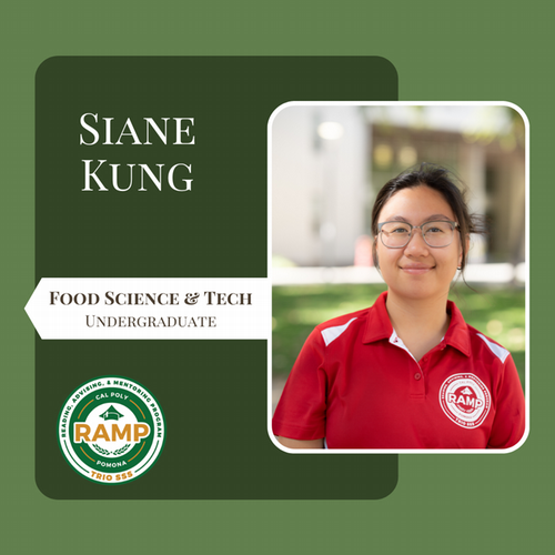 Siane Kung, Food Science & Technology; Undergraduate