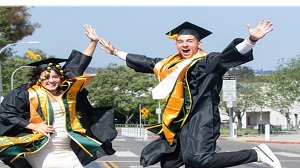 grads jumping for joy