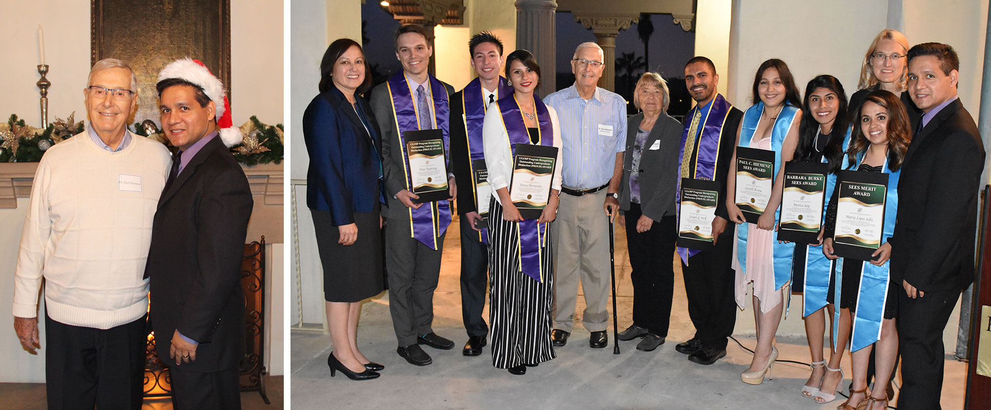 Paul Hiemenz with Steve Alas & 2018 SEES scholarship winners.