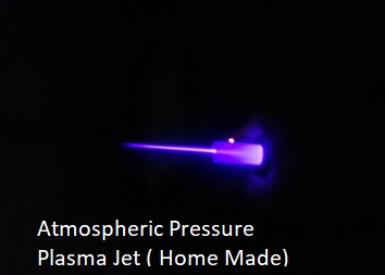 Homemade plasma jet in purple