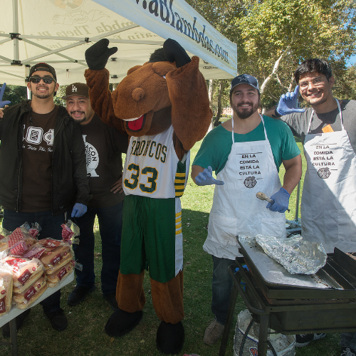 Fraternity at an event with billy bronco